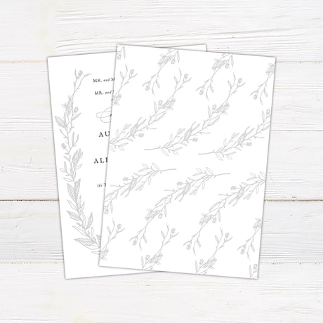 Sketched Vine Invitations - goprintplus