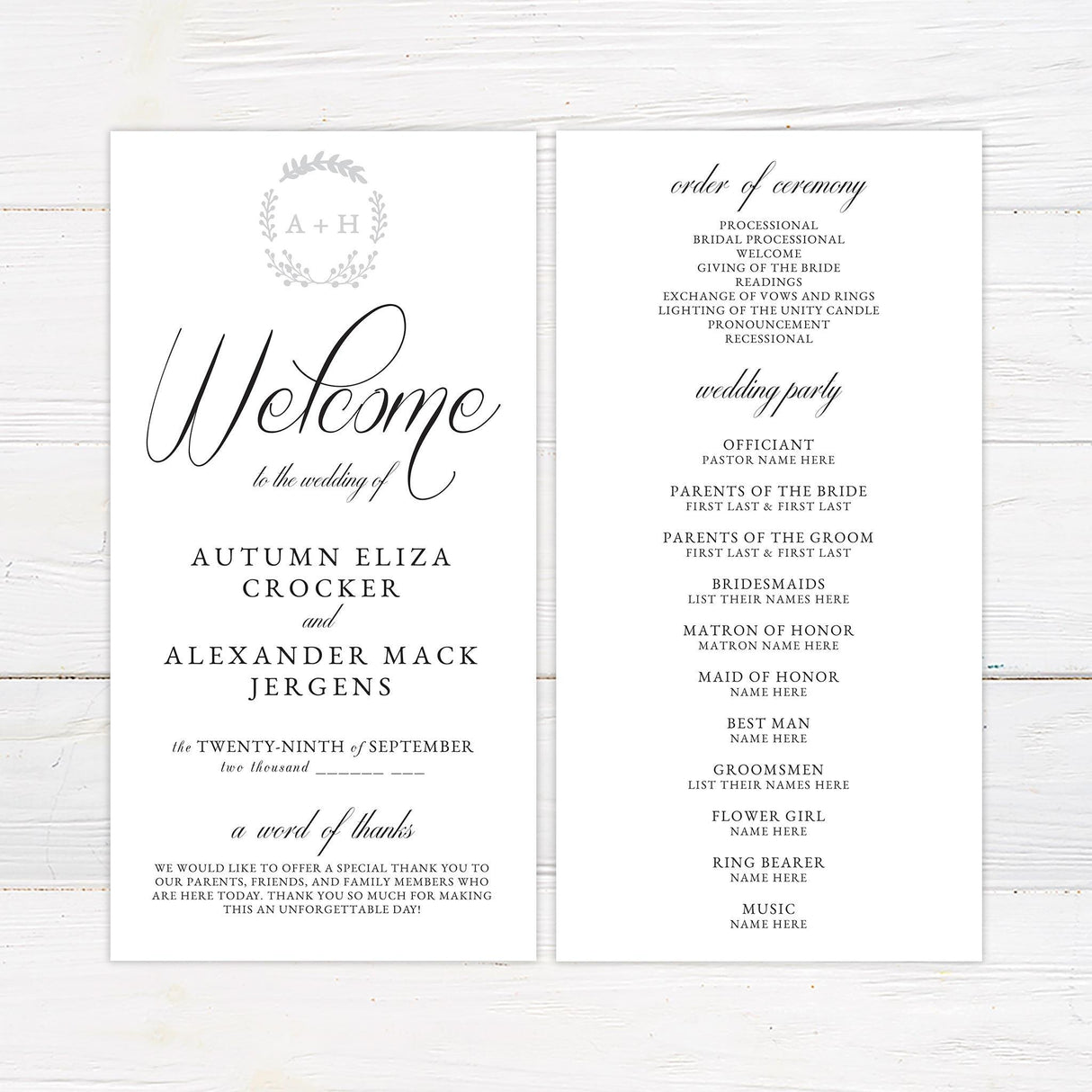 Sketched Vine Invitations - goprintplus