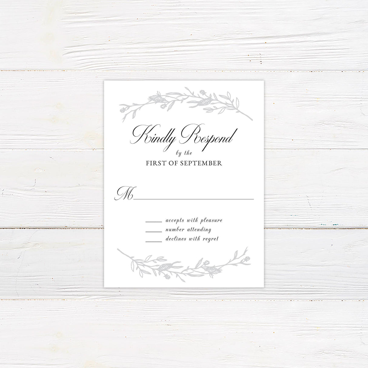 Sketched Vine Invitations - goprintplus