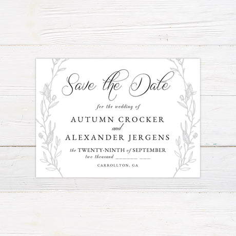 Sketched Vine Invitations - goprintplus