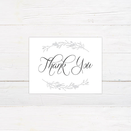 Sketched Vine Thank You Card - goprintplus