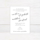 Slanted Script Invitations - goprintplus