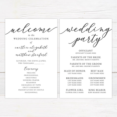 Slanted Script Invitations - goprintplus