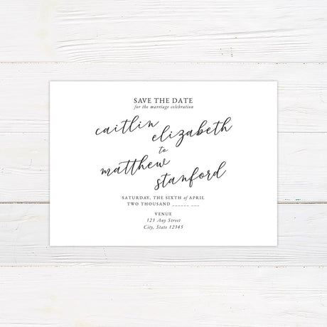 Slanted Script Invitations - goprintplus