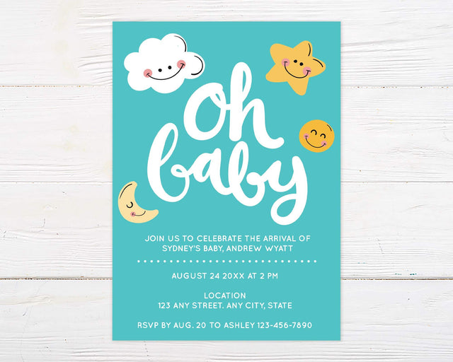 Smiley Skies Baby Shower - goprintplus