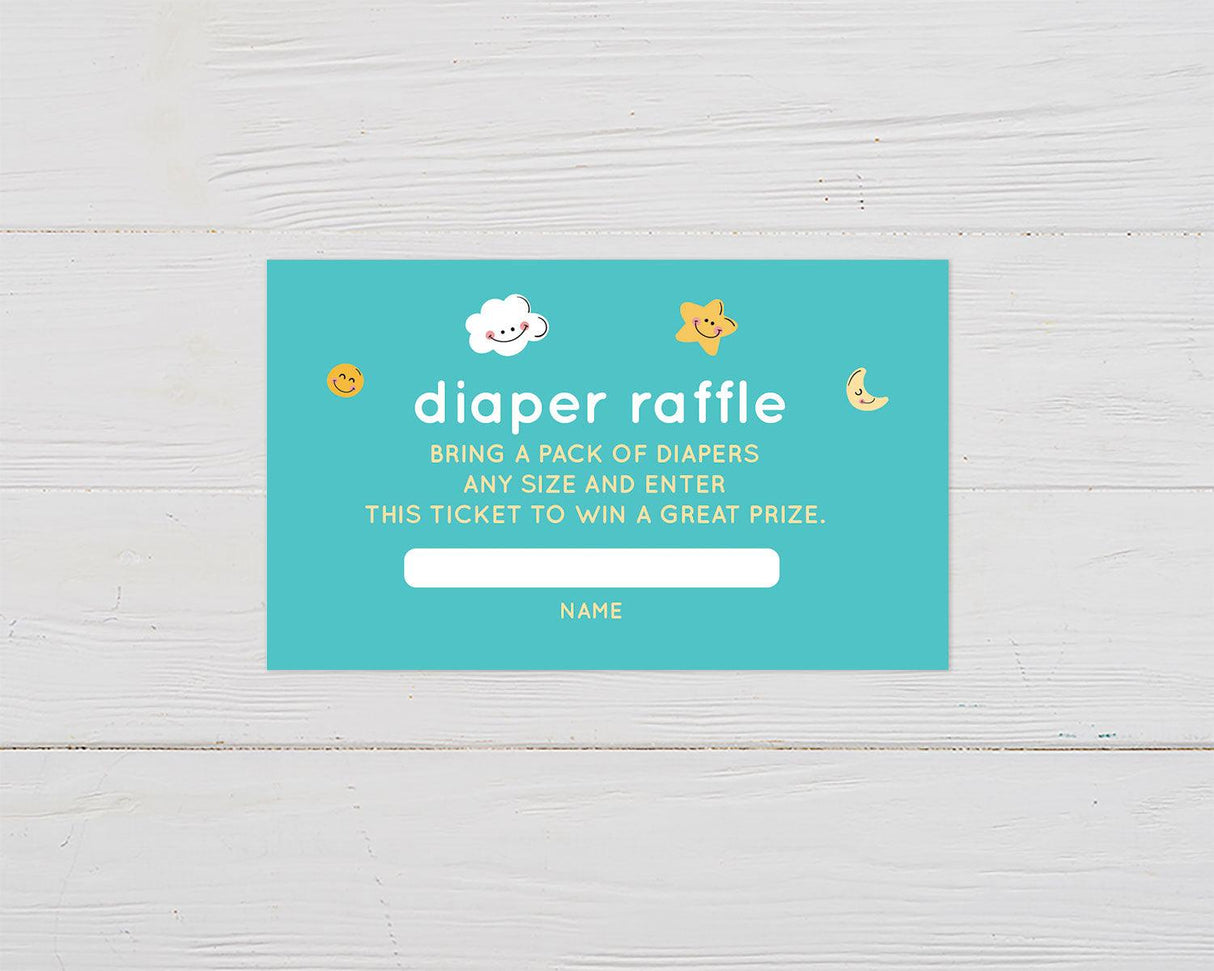 Smiley Skies Diaper Raffle - goprintplus