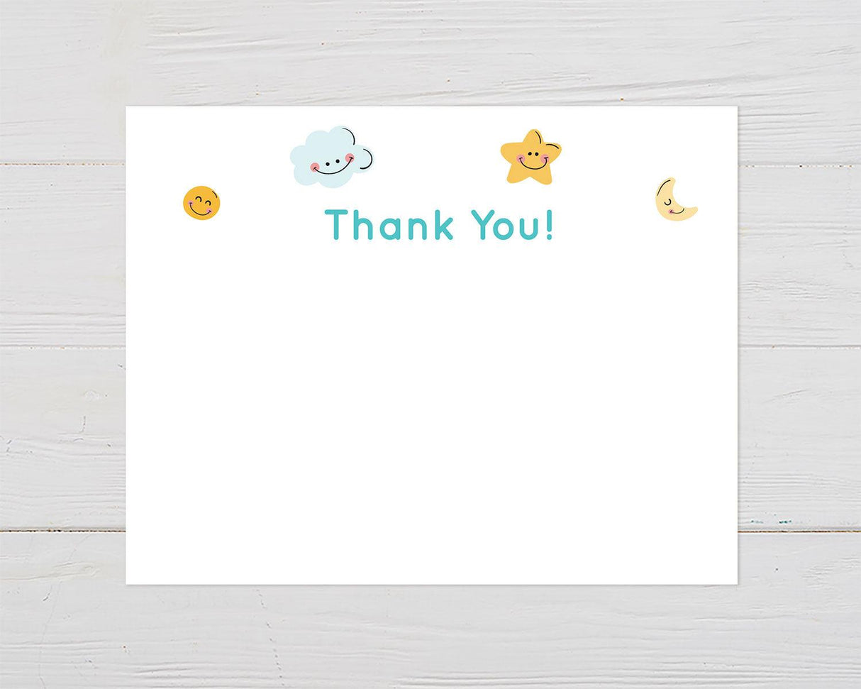 Smiley Skies Thank You Card - goprintplus