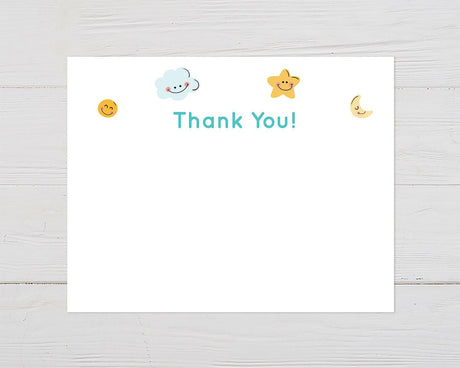 Smiley Skies Thank You Card - goprintplus