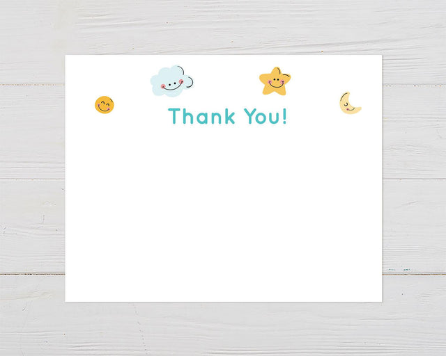 Smiley Skies Thank You Card - goprintplus