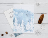 Snowfall Christmas Party Invitation - goprintplus