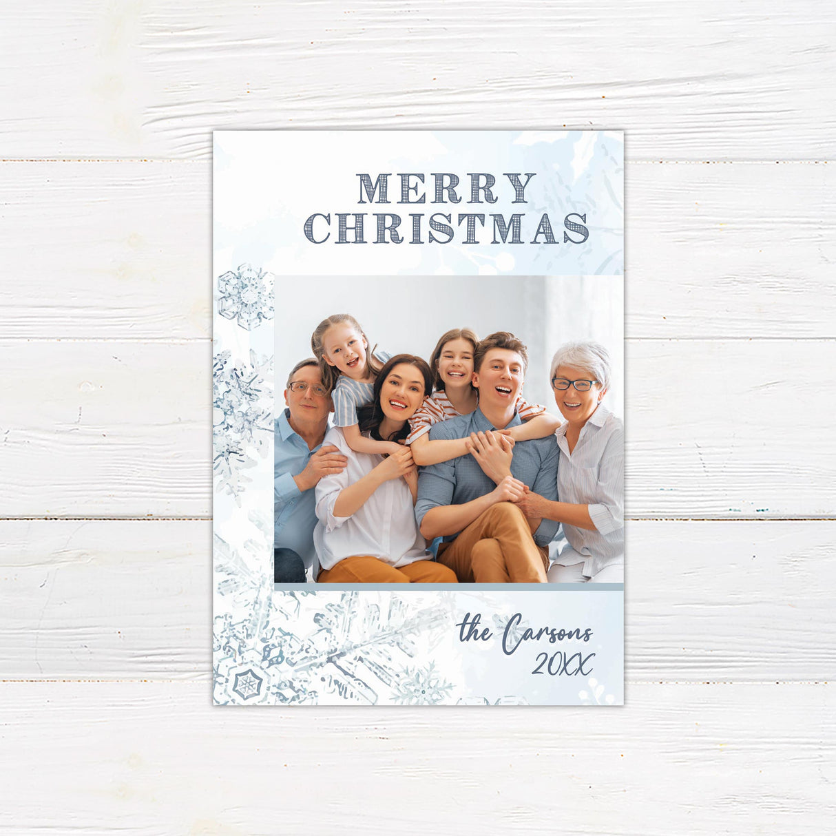 Snowflakes Christmas Card