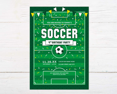 Soccer Birthday Invitation - goprintplus
