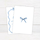 Soft Blue Ribbons Invitation