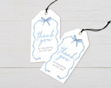 Soft Blue Ribbons Invitation