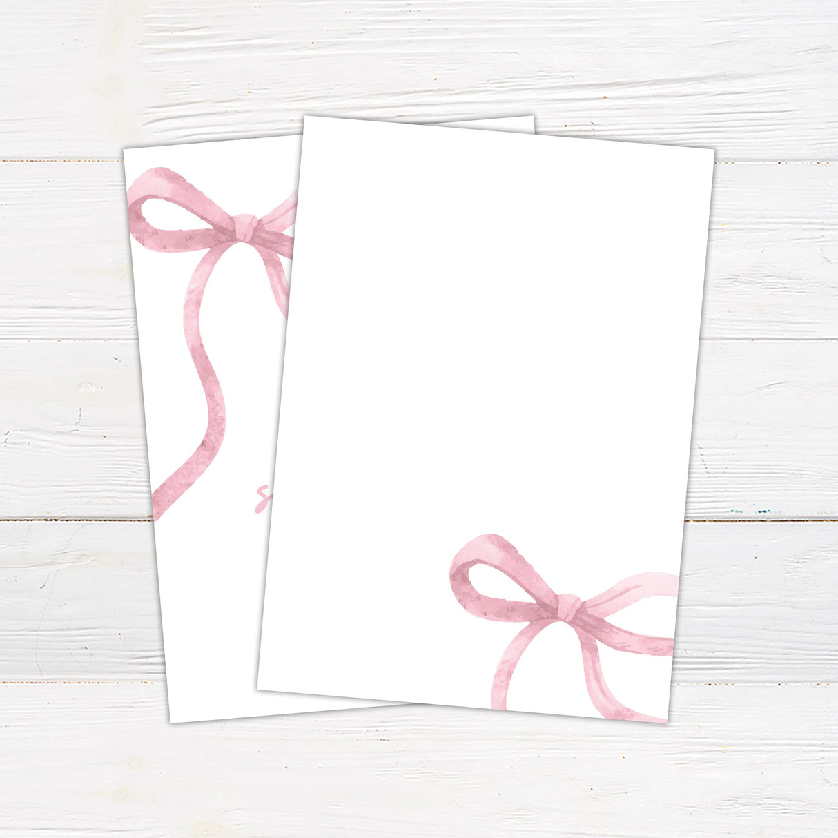 Soft Pink Ribbons Invitation