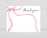 Soft Pink Ribbons Invitation