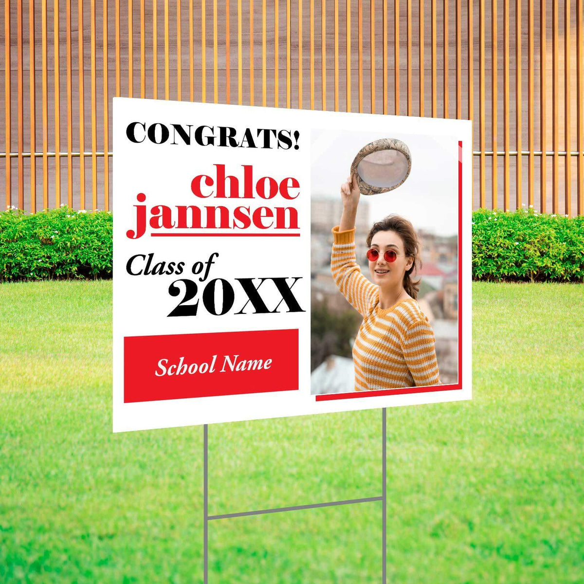 Congrats Grad Sign - Bold & Custom Yard Design – Go Print Plus