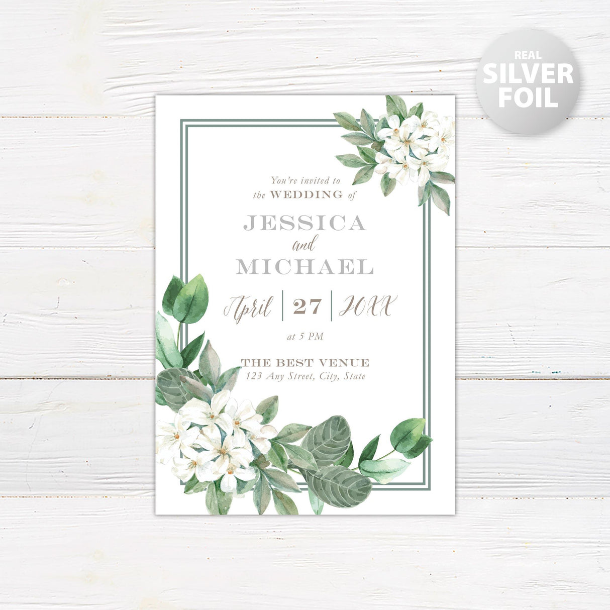 Southern Belle Foil Invitation - goprintplus