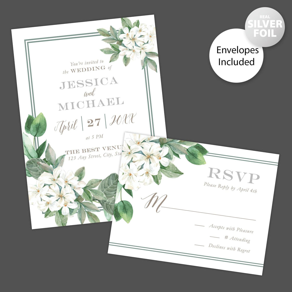 Southern Belle Foil Invitation - goprintplus