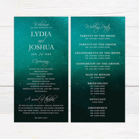 Sparkling Emerald Invitations - goprintplus