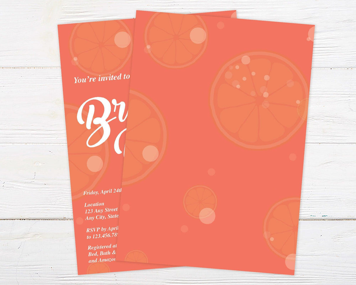 Sparkling Mimosa Shower Invitation - goprintplus