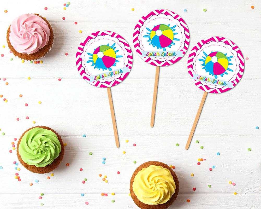 Splish Splash Cupcake Topper - goprintplus