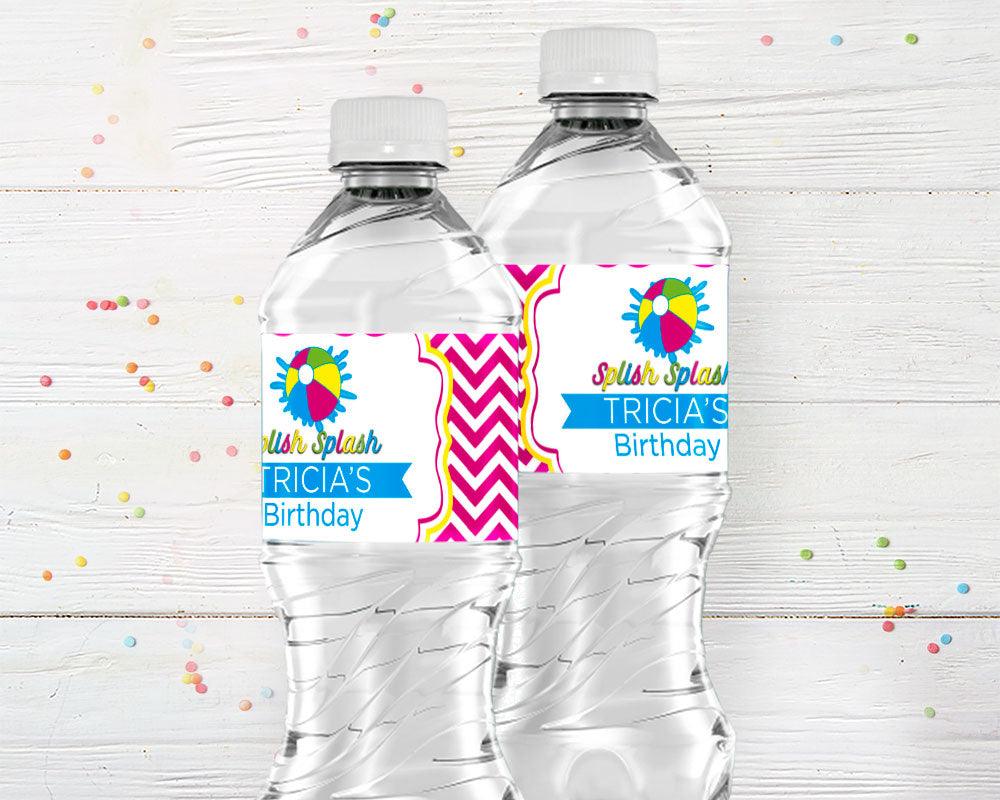 Splish Splash Water Bottle Labels - goprintplus