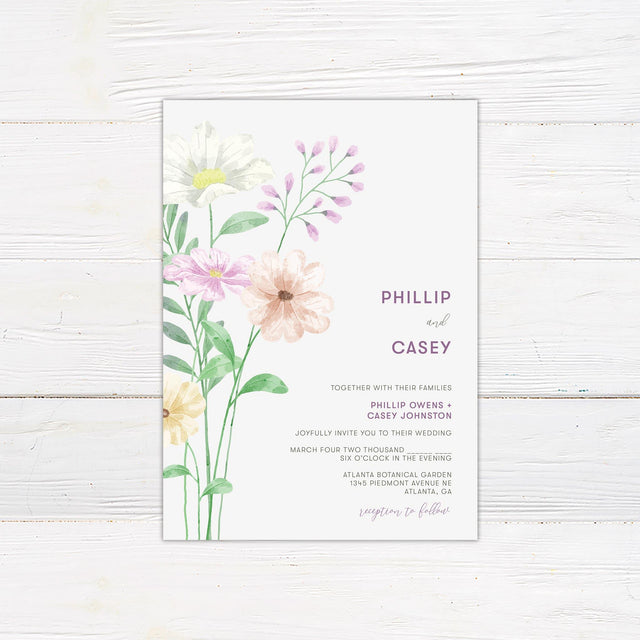 Spring Bouquet Invitation - goprintplus