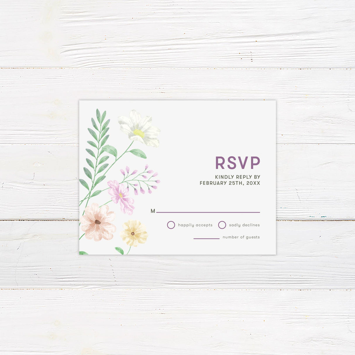 Spring Bouquet Invitation - goprintplus