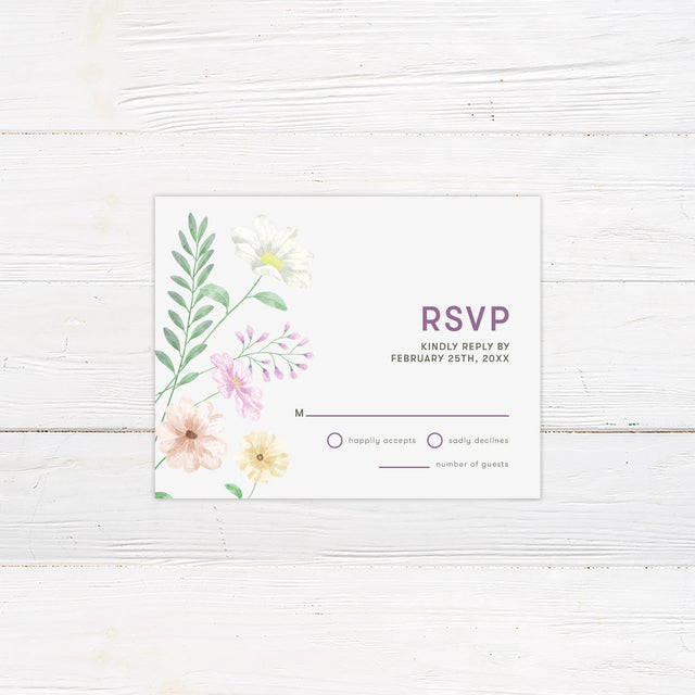 Spring Bouquet RSVP - goprintplus