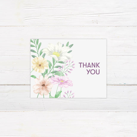 Spring Bouquet Thank You Card - goprintplus