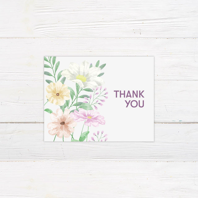 Spring Bouquet Thank You Card - goprintplus