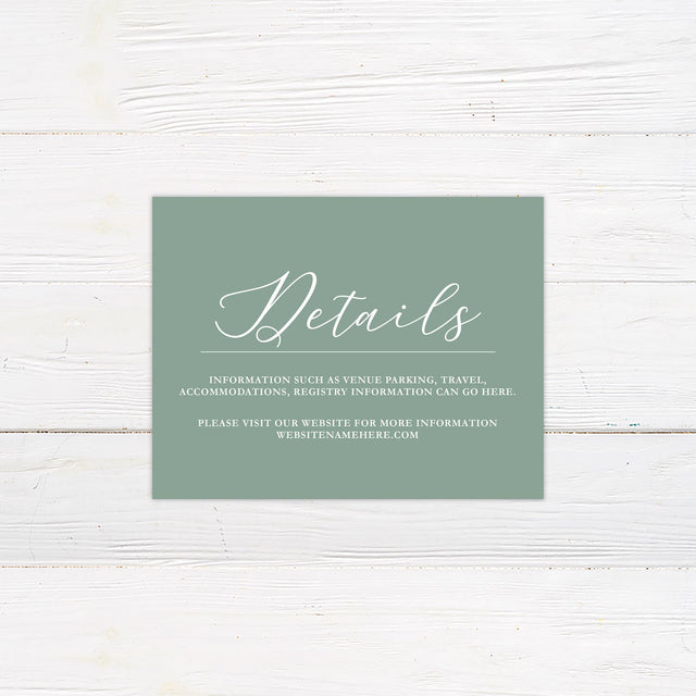 Spring Floral Spray Details Cards - goprintplus