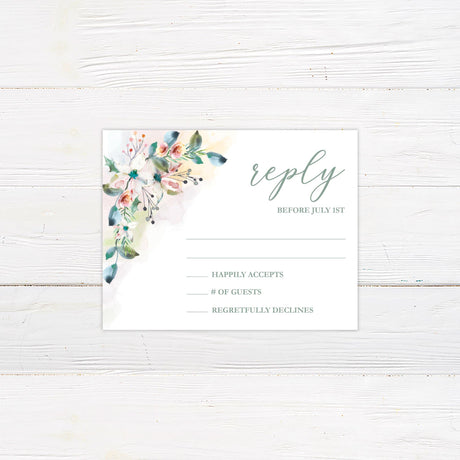 Spring Floral Spray Invitations - goprintplus