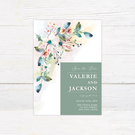 Spring Floral Spray Invitations - goprintplus