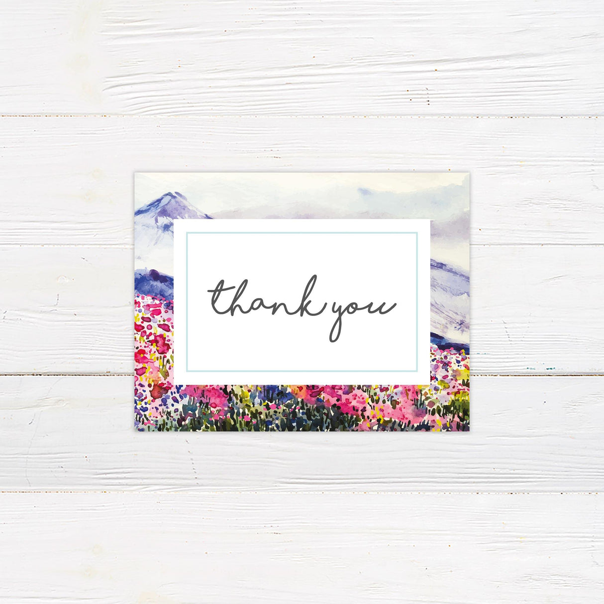 Spring Landscape Thank You Card - goprintplus