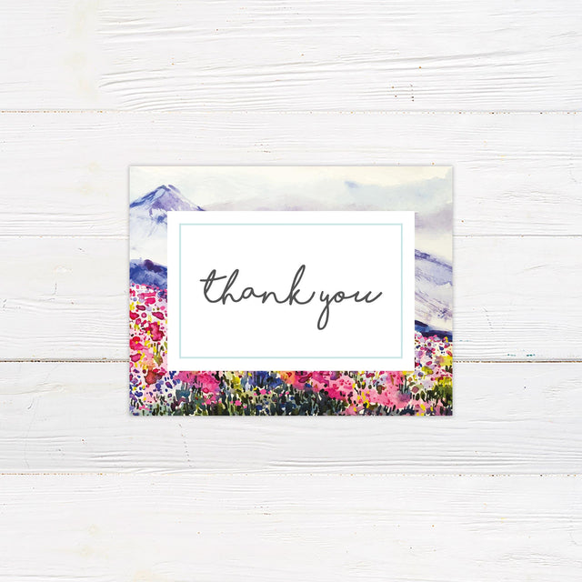 Spring Landscape Thank You Card - goprintplus