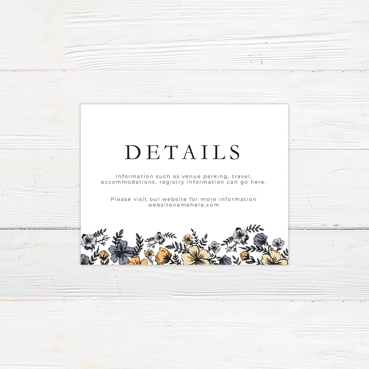 Spring Meadow Details Cards - goprintplus