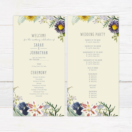 Spring Wildflower Invitations - goprintplus