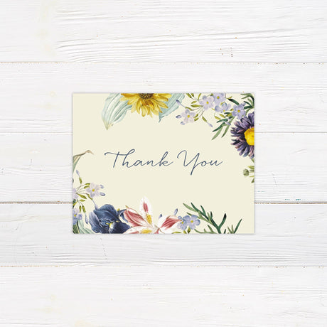 Spring Wildflower Thank You Card - goprintplus