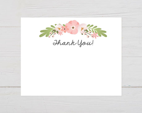 Spring Floral Thank You Card - goprintplus