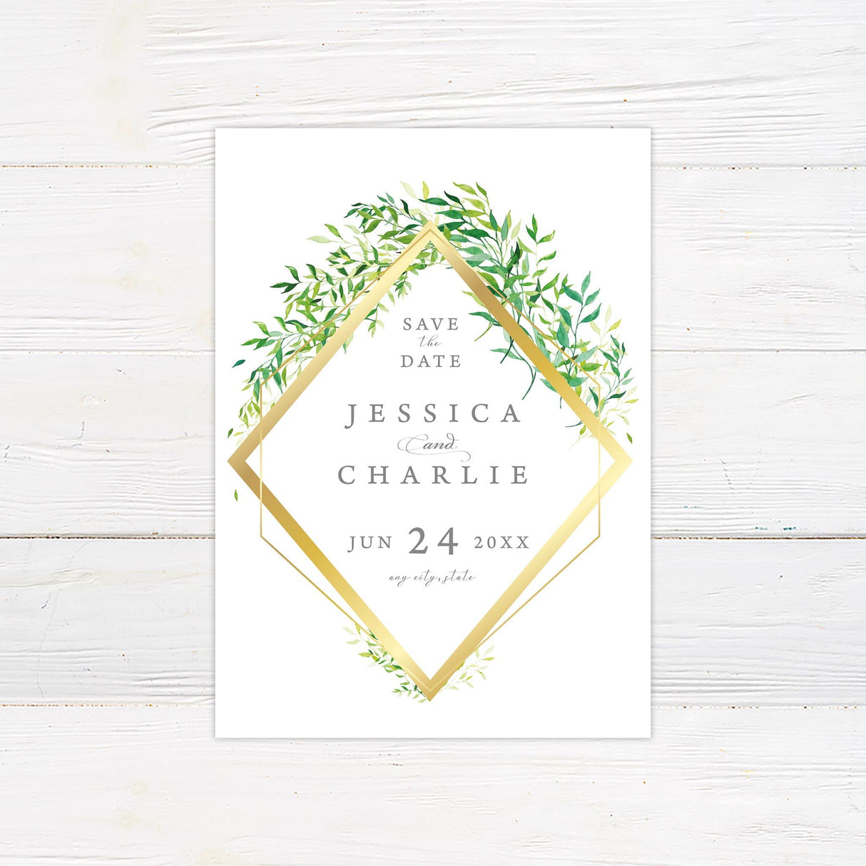 Sprinkled Leaves Invitations - goprintplus