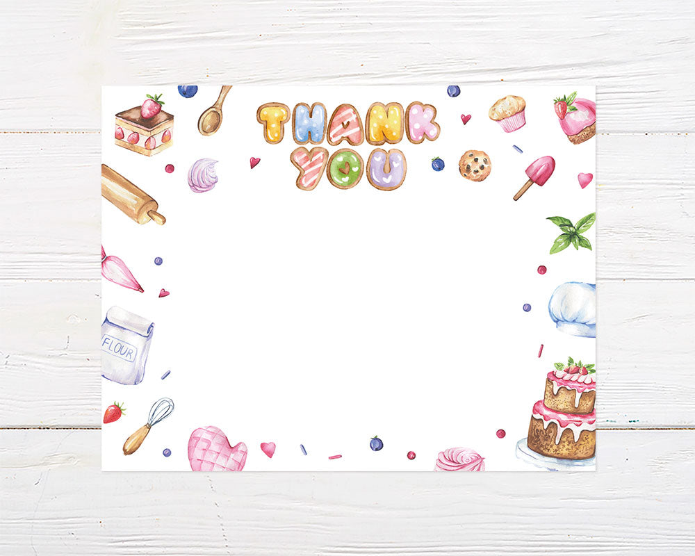 Star Baker Thank You Card