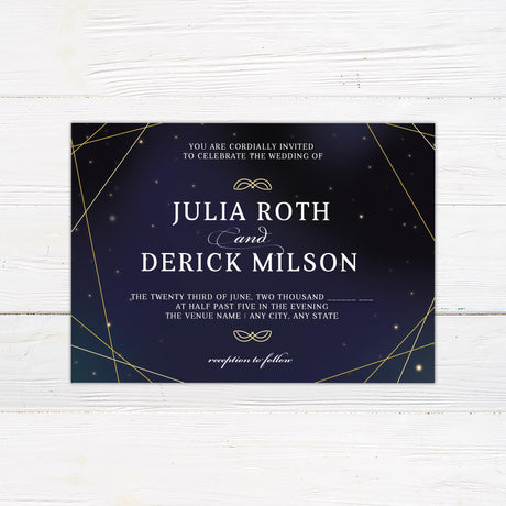 Starry Night Invitations - goprintplus