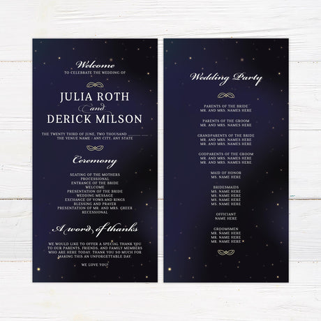 Starry Night Invitations - goprintplus