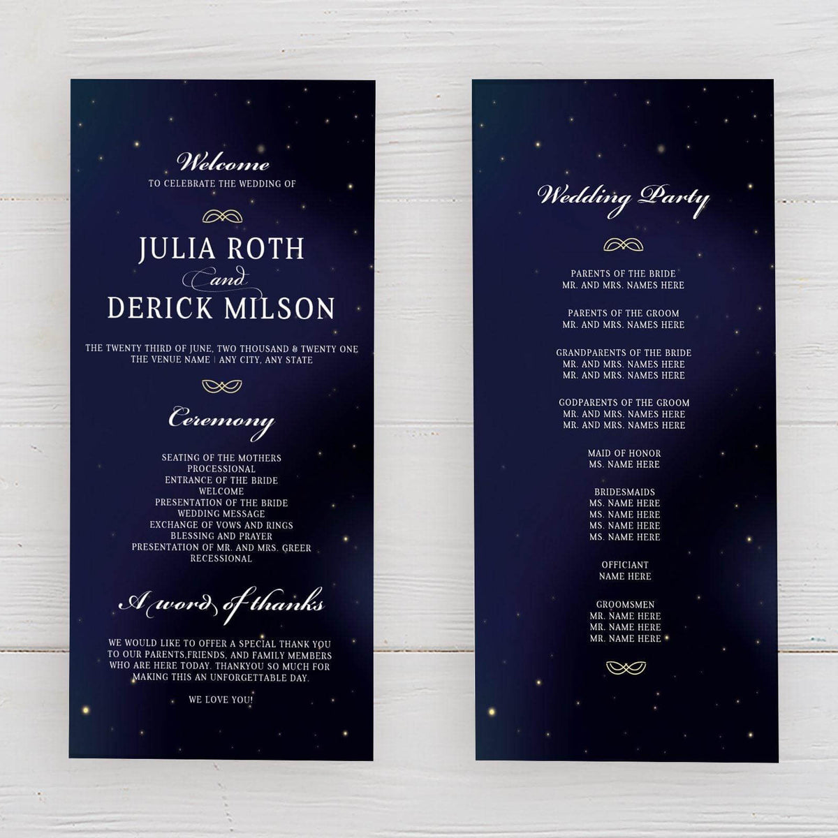 Night Programs Starry Night Program | Go Print Plus