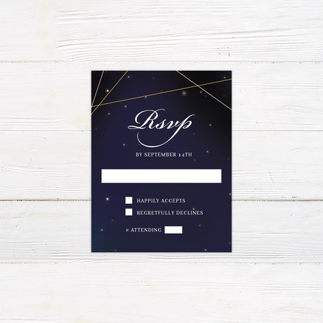 Starry Night Invitations - goprintplus