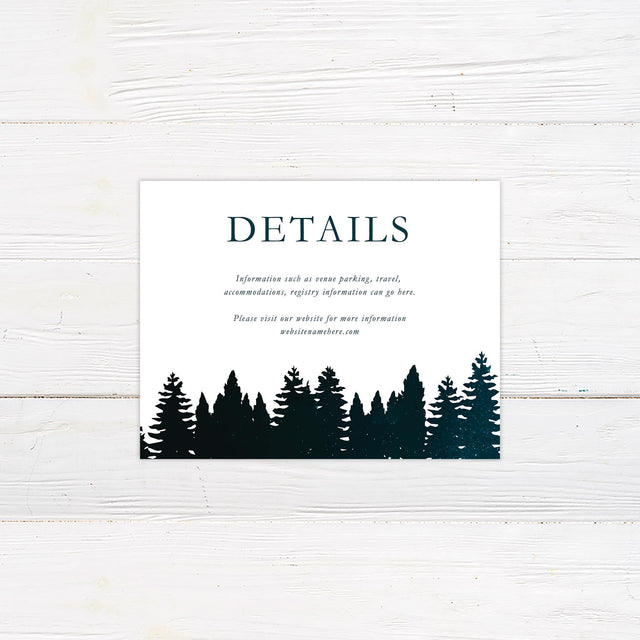 Starry Treeline Details Cards - goprintplus