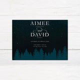 Starry Treeline Invitations - goprintplus