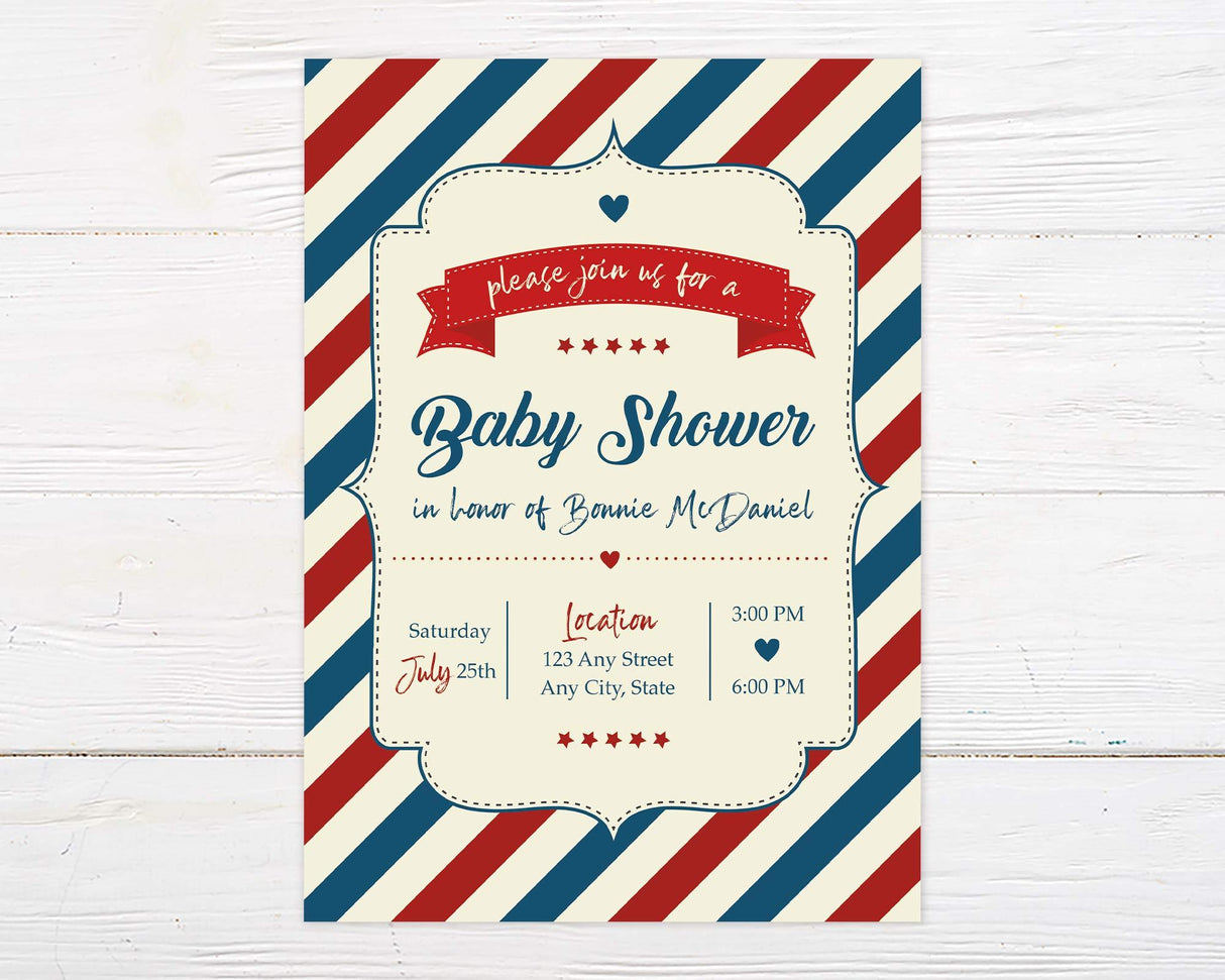 Stars and Stripes Shower - goprintplus